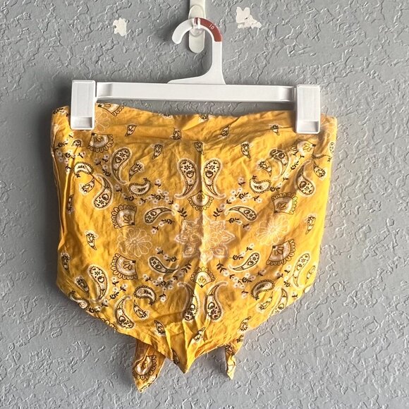 Hollister Yellow Bandana Tube Top - Picture 1 of 4